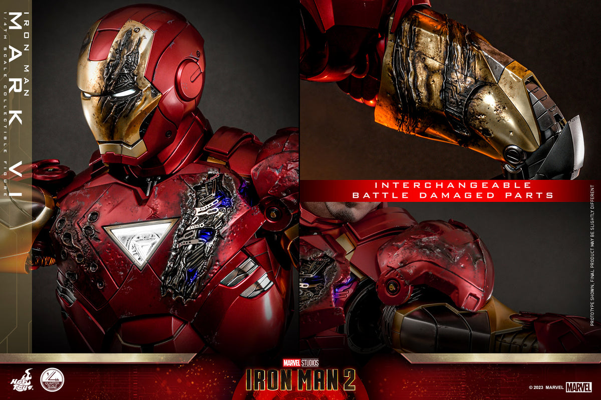 Iron Man Mark VI Quarter Scale Figure By Hot Toys