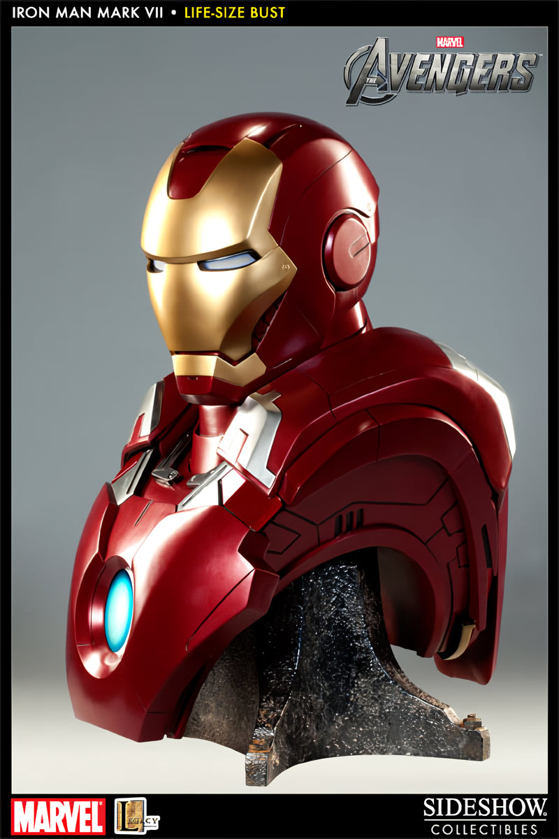 Iron Man Mark VII Life-Size Bust by Sideshow Collectibles