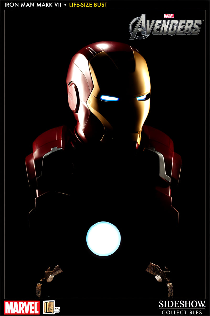 Iron Man Mark VII Life-Size Bust by Sideshow Collectibles