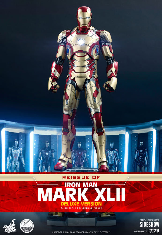 Iron Man Mark XLII (Deluxe Version) Quarter Scale Figure By Hot Toys