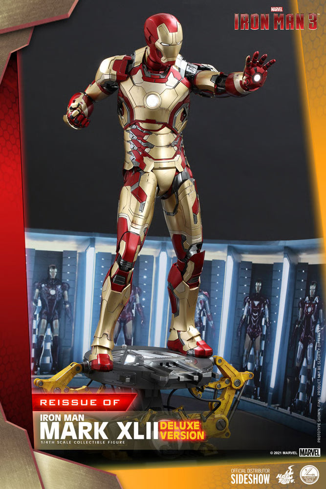 Iron Man Mark XLII (Deluxe Version) Quarter Scale Figure By Hot Toys