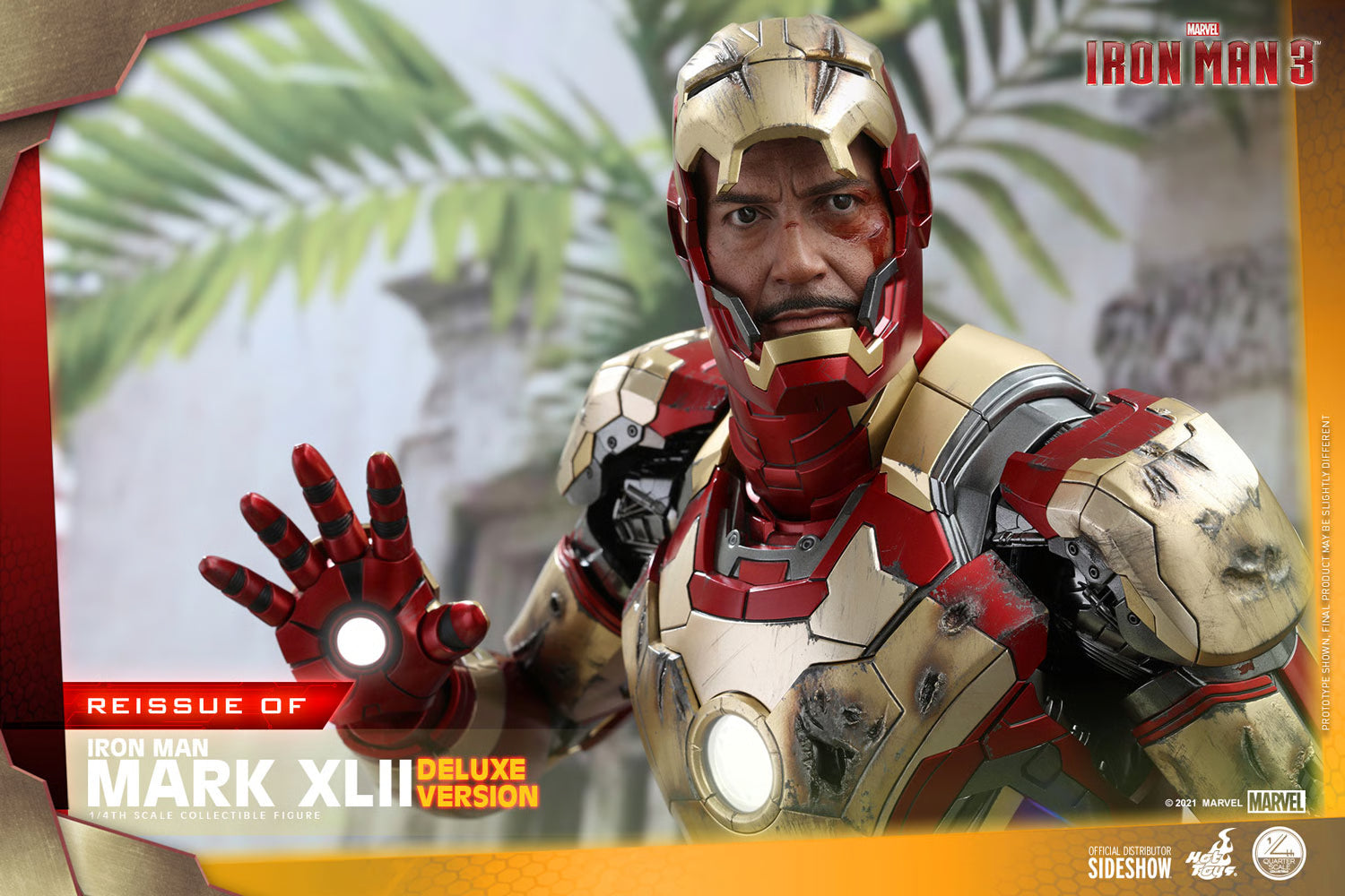 Iron Man Mark XLII (Deluxe Version) Quarter Scale Figure By Hot Toys
