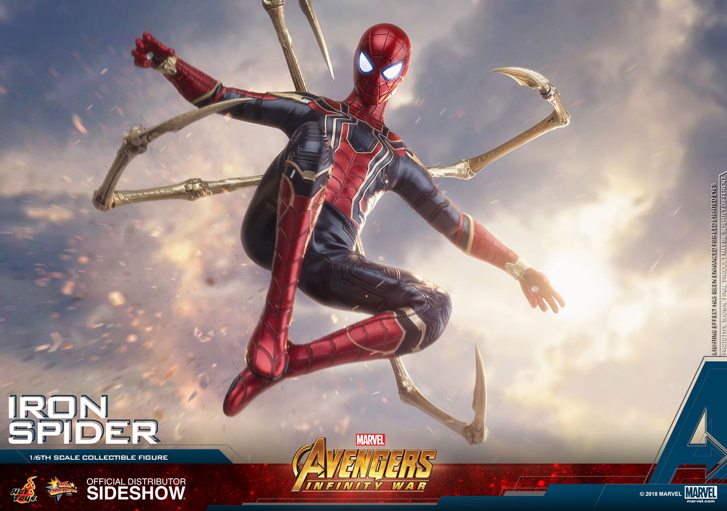 IRON SPIDER (Avengers: Infinity War) Sixth Scale Figure by Hot Toys