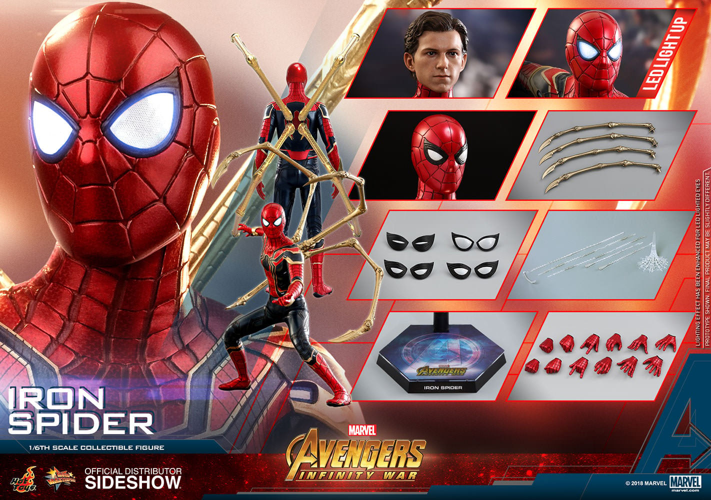 IRON SPIDER (Avengers: Infinity War) Sixth Scale Figure by Hot Toys