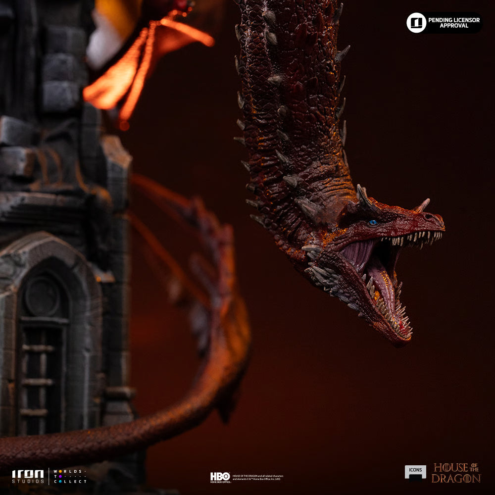 Caraxes Statue Icons House of the Dragon by Iron Studios