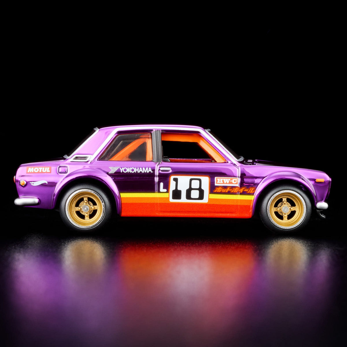 Hot Wheels RLC Exclusive ’71 Datsun 510 (Purple/Race Livery)