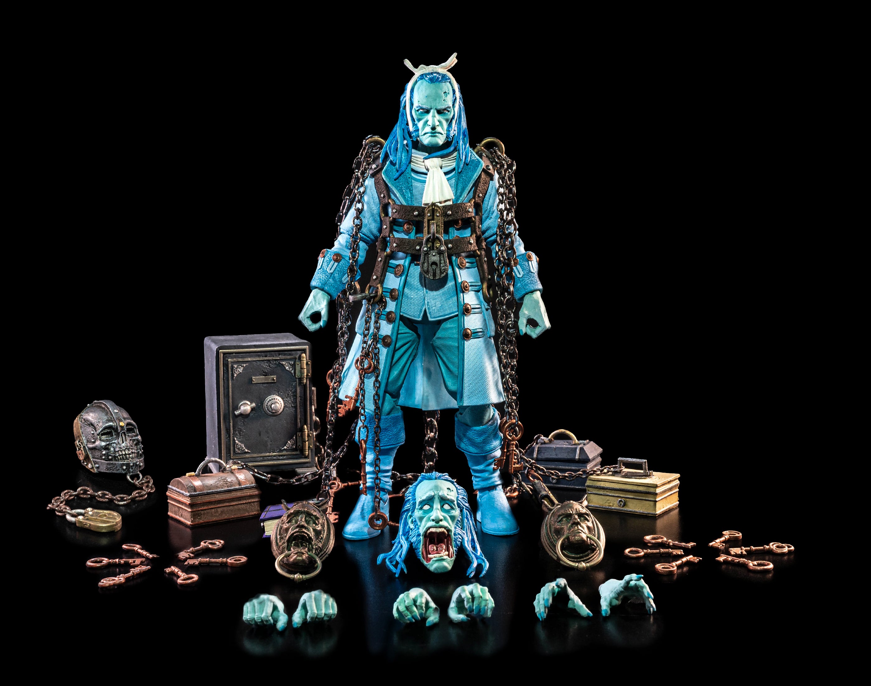 Figura Obscura: The Ghost of Jacob Marley haunted blue figure