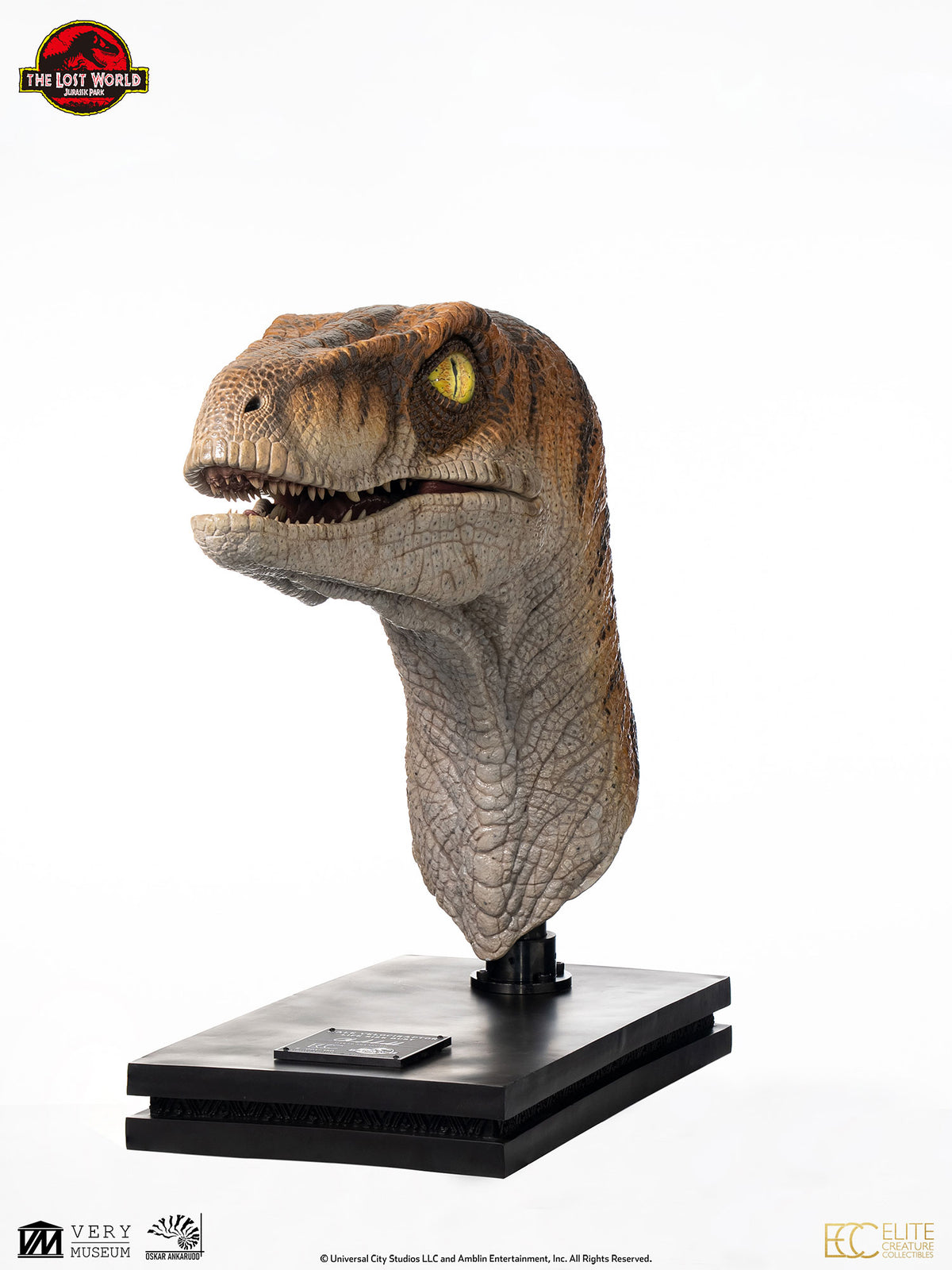 JP2 Male Velociraptor Bust By ECC