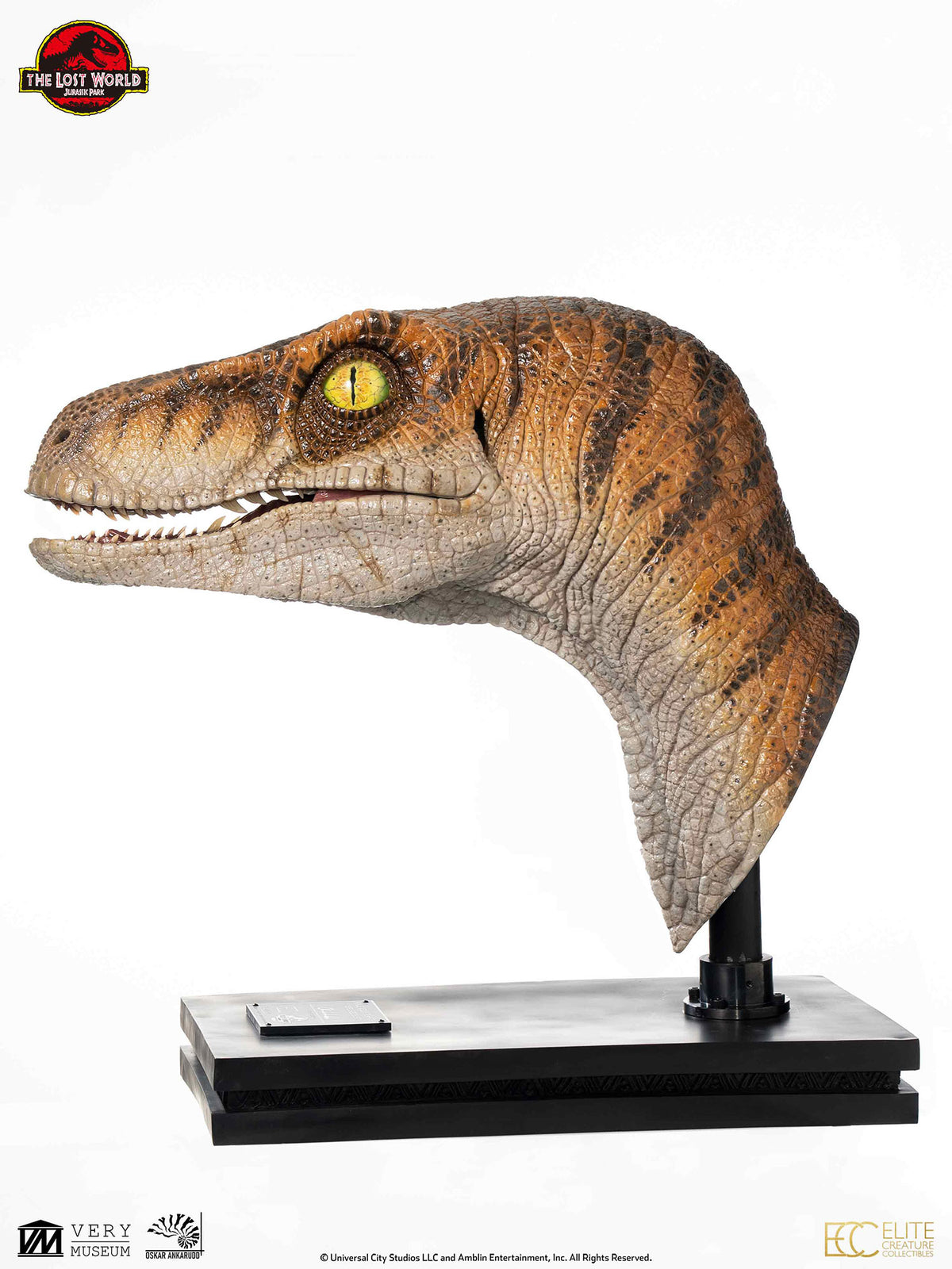 JP2 Male Velociraptor Bust By ECC