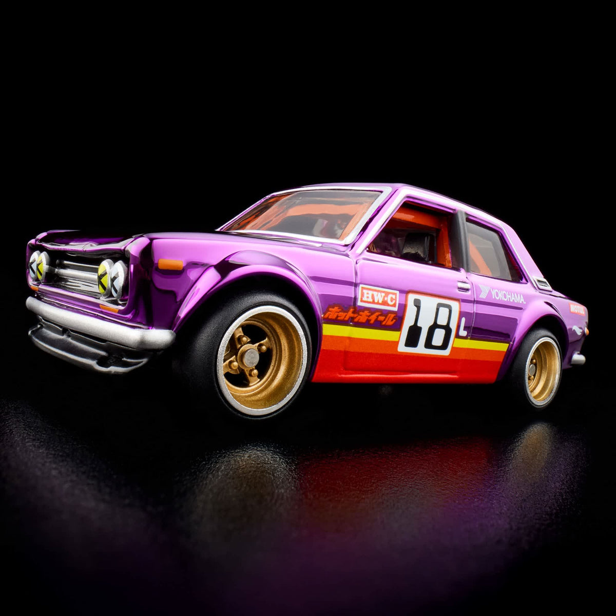 Hot Wheels RLC Exclusive ’71 Datsun 510 (Purple/Race Livery)