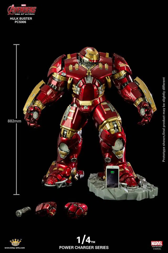 King Arts Avengers Age of Ultron 1/4 Power Charger Series Hulkbuster