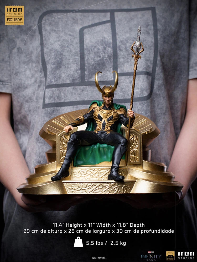 Loki on throne 1/10 art scale CCXP exclusive By Iron Studios