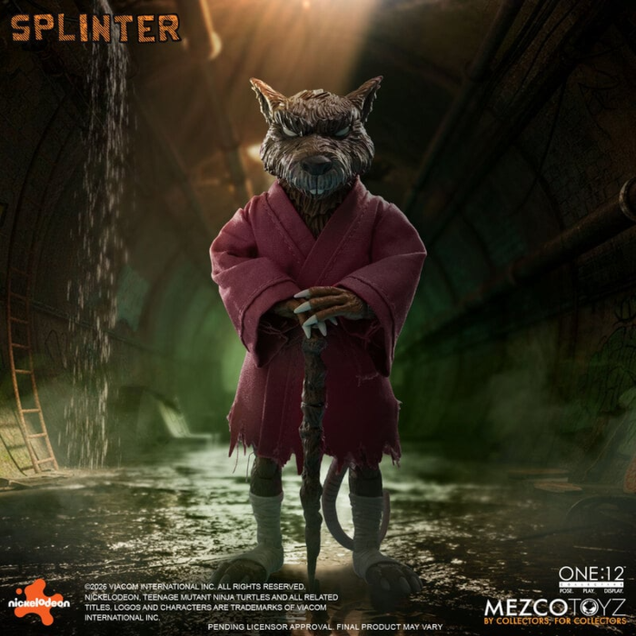 Teenage Mutant Ninja Turtles Master Splinter One:12 Collective Action Figure by Mezco