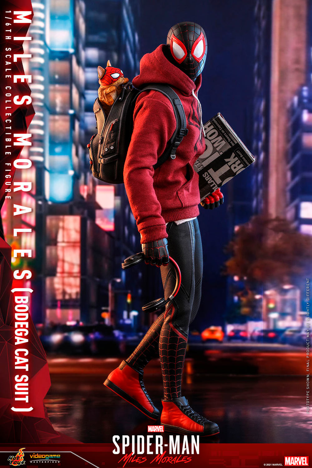 Miles Morales (Bodega Cat Suit) Sixth Scale Collectible Figure by Hot Toys