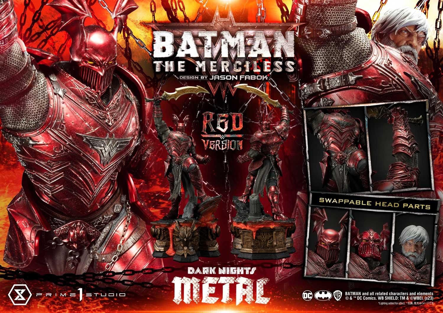 Dark Nights: The Metal (Comics) The Merciless Red Version Statue by Prime 1 Studio