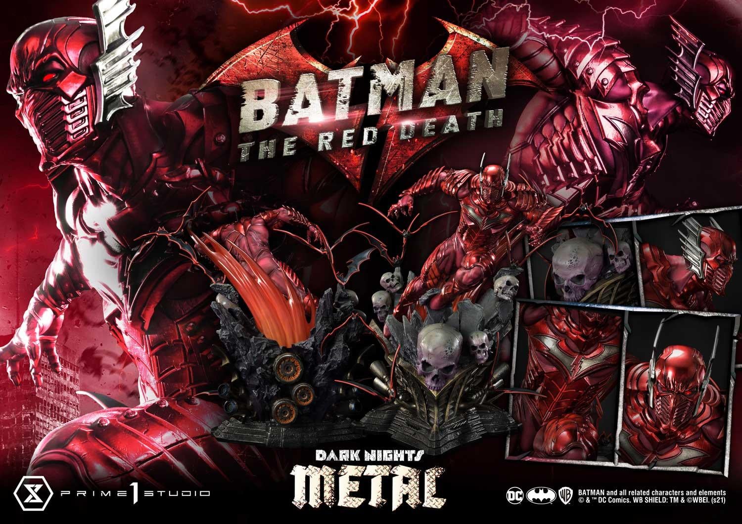The Red Death DC Dark Knights Metal Statue by Prime 1 Studio