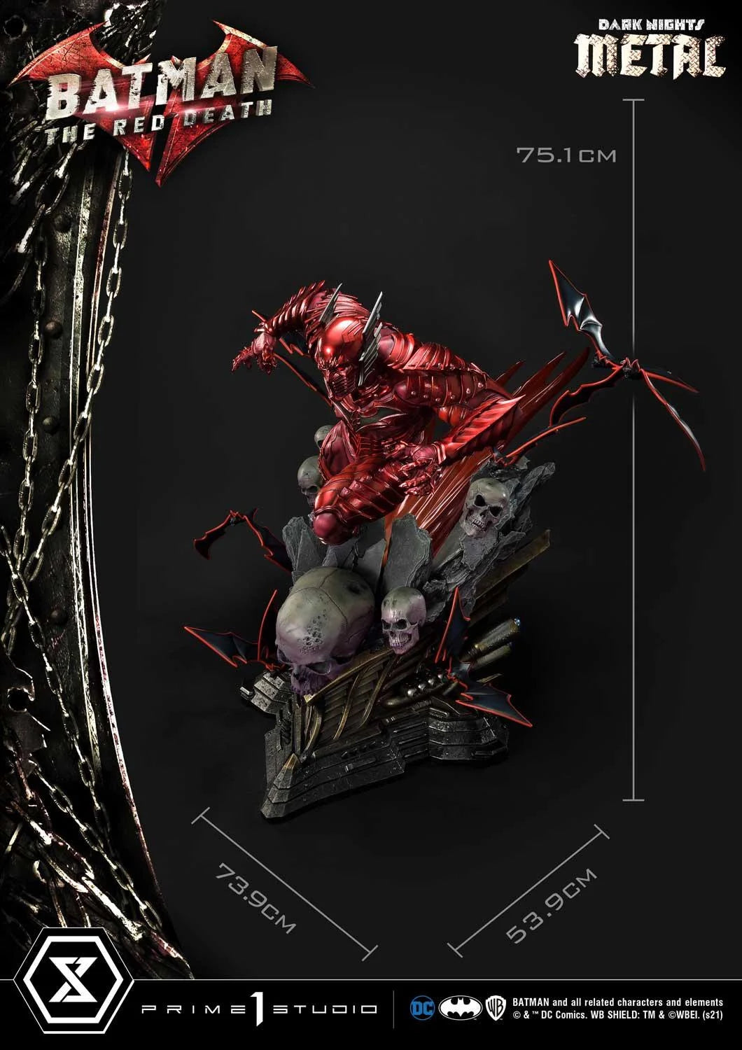 The Red Death DC Dark Knights Metal Statue by Prime 1 Studio