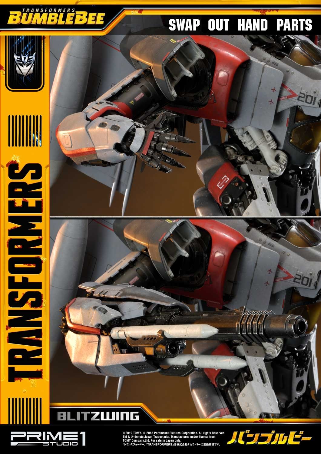 Transformers: Bumblebee (Film)  Blitzwing Statue By Prime1 Studios