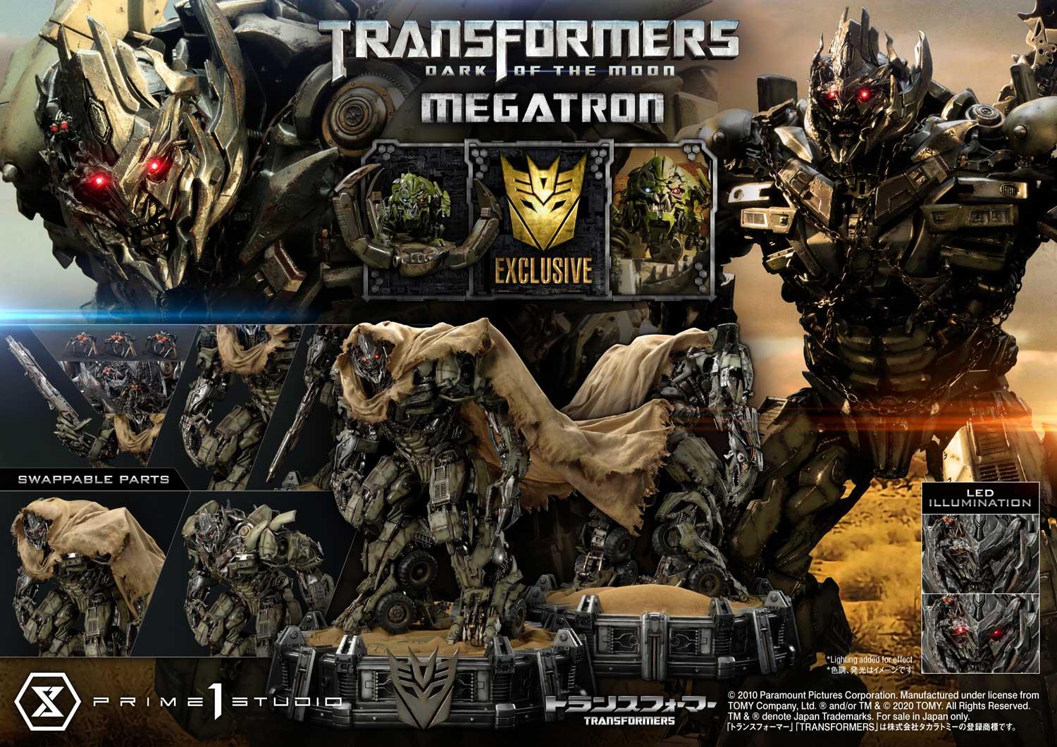 Transformers Dark of the Moon Megatron EX Bonus Version Statue By Prime1 Studios