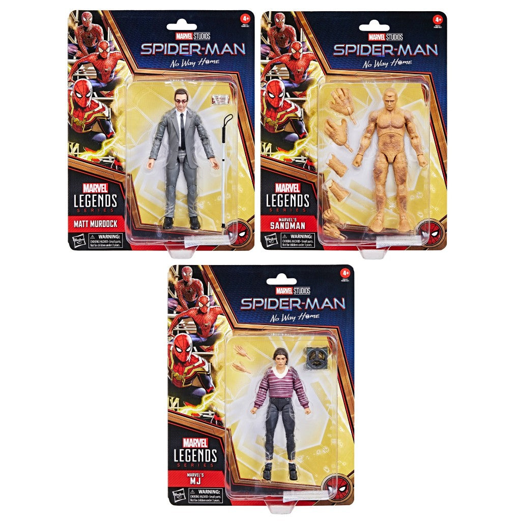 Marvel Legends Matt Murdock, MJ, Sandman Set of 3 Figures