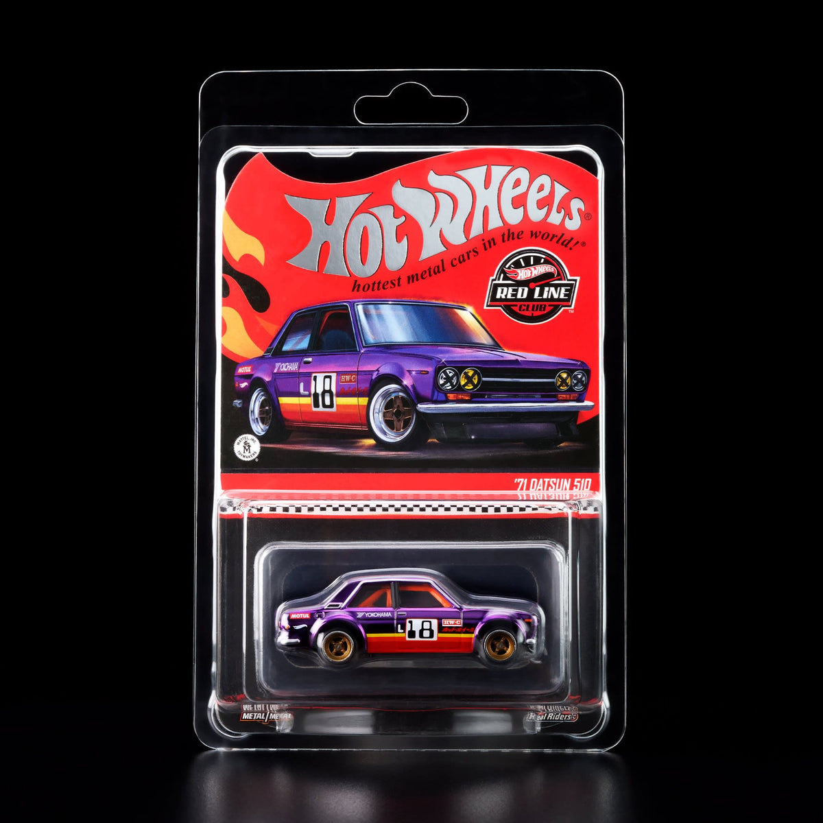 Hot Wheels RLC Exclusive ’71 Datsun 510 (Purple/Race Livery)