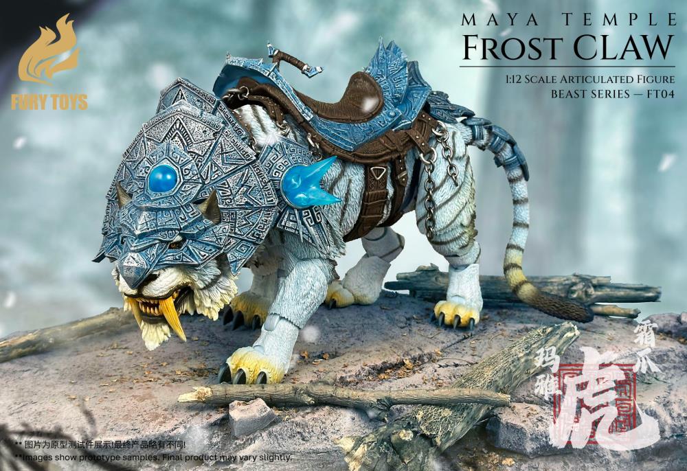 Beast Series Maya Temple Frost Claw White Tiger (Deluxe Ver.) Action Figure by Fury Toys