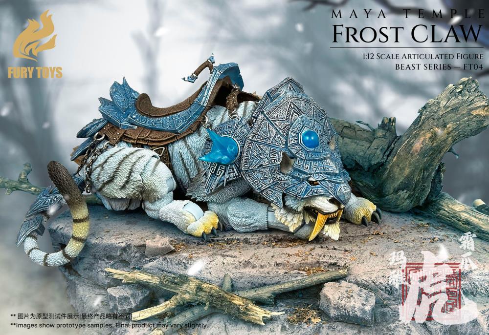 Beast Series Maya Temple Frost Claw White Tiger (Deluxe Ver.) Action Figure by Fury Toys