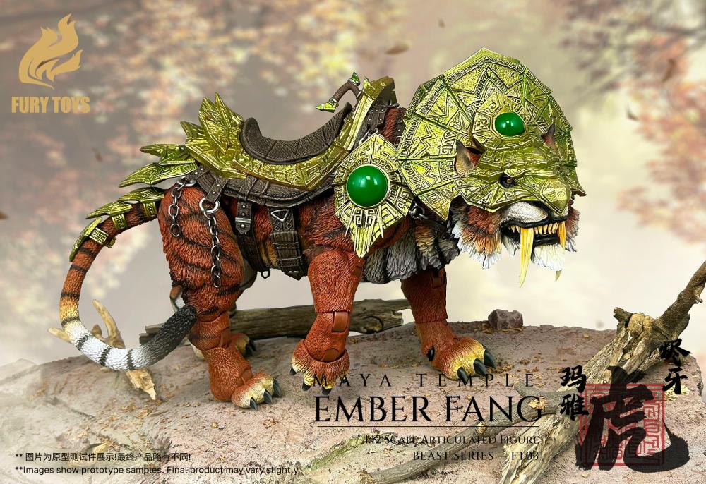 Beast Series Maya Temple Ember Fang Red Tiger (Deluxe Ver.) Action Figure By Fury Toys