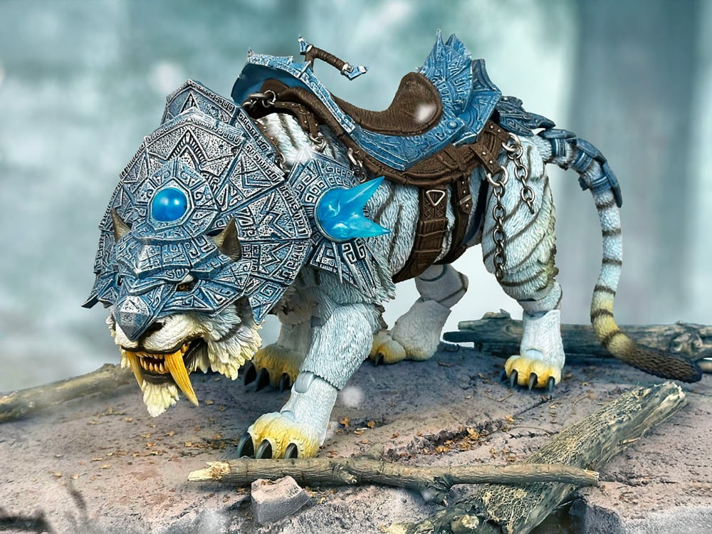 Beast Series Maya Temple Frost Claw White Tiger (Deluxe Ver.) Action Figure by Fury Toys