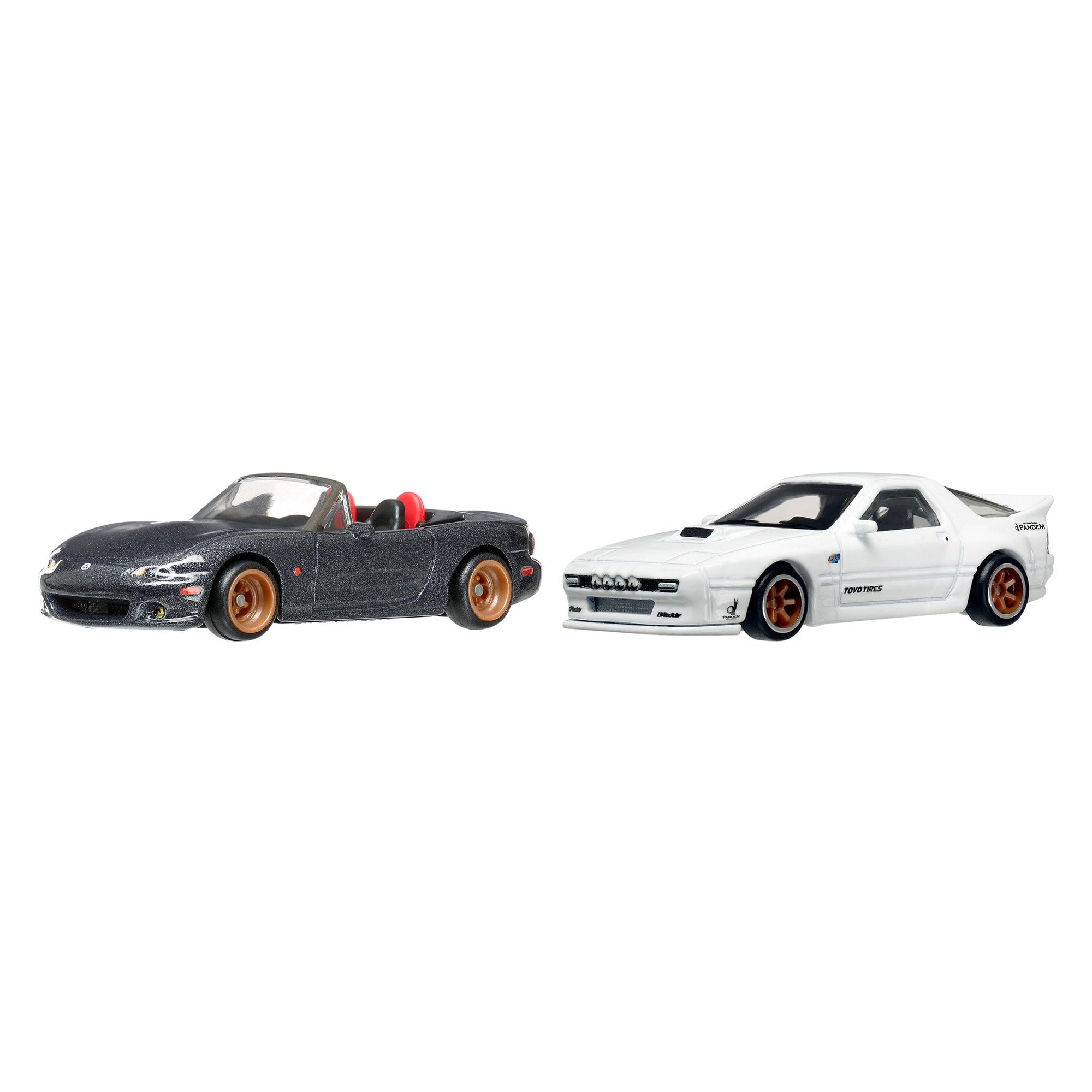 Hot Wheels Premium Car Culture 2-Pack - '04 Mazda Mazdaspeed Miata & Mazda RX7 FC Pandem (Creations Exclusive)