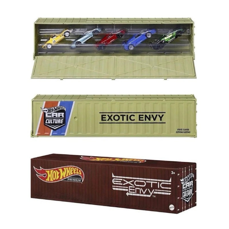 Hot Wheels Premium Car Culture Exotic Envy Container Set