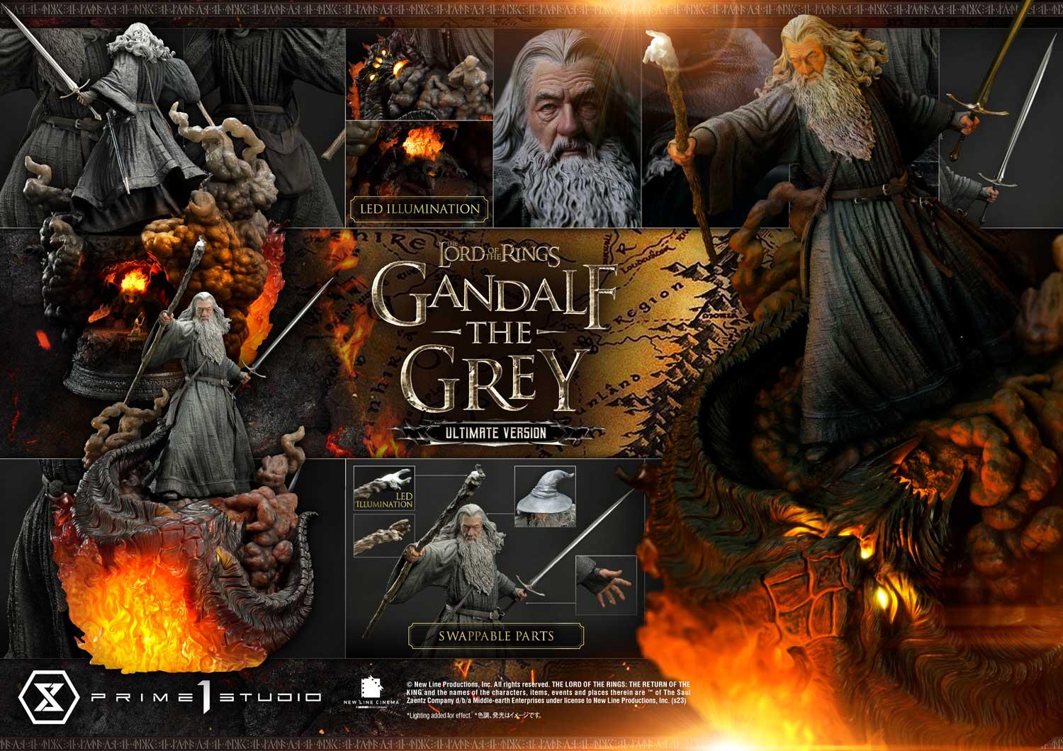 The Lord of the Rings - Gandalf The Grey Ultimate Version 1/4 Statue By Prime 1 Studio