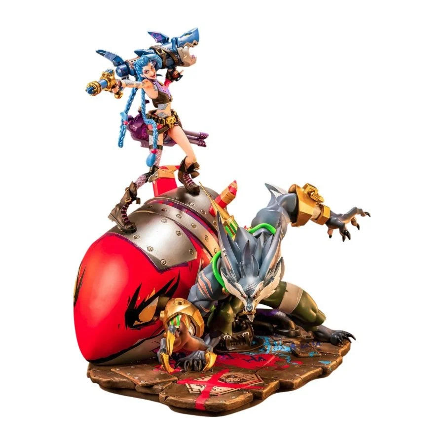 2XKO Jinx & Warwick Statue by PureArts