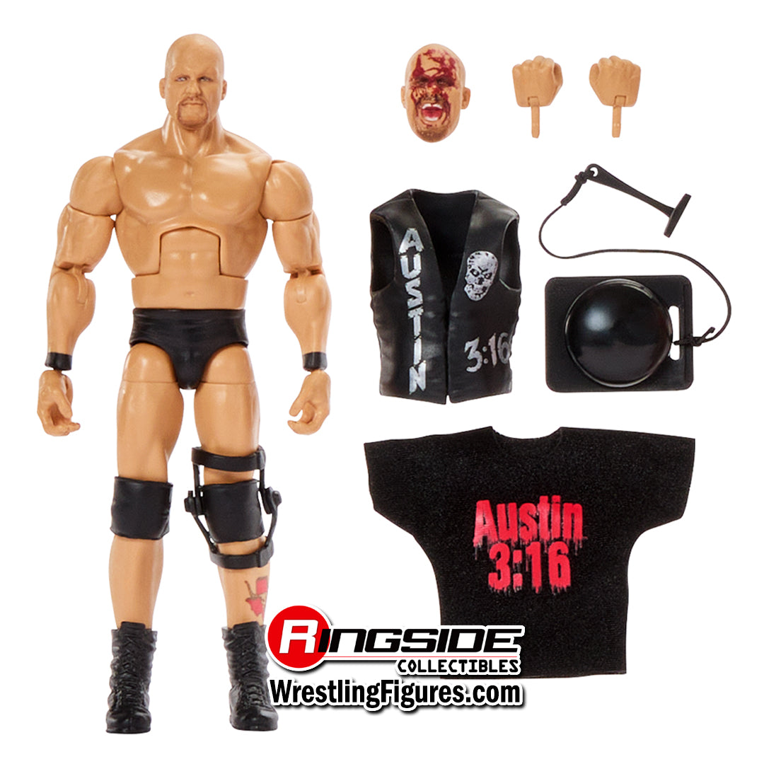 Bloody Stone Cold Steve Austin (WM13) WWE Defining Moments Ringside Exclusive Action Figure
