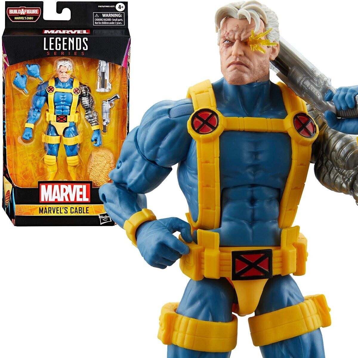 X-Men Marvel Legends Cable Action Figure (Marvel's Zabu BAF)