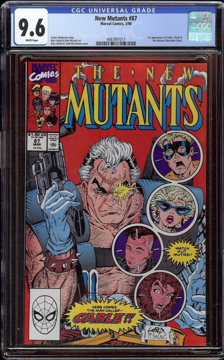 NEW MUTANTS #87 CGC 9.6 NM+ 1st Appearance of CABLE