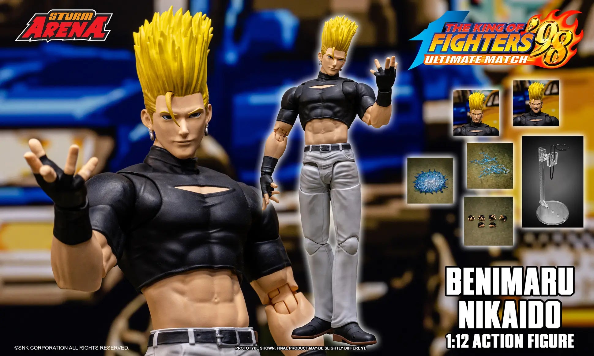 The King of Fighters '98 Ultimate Match Storm Arena Benimaru Nikaido Action Figure