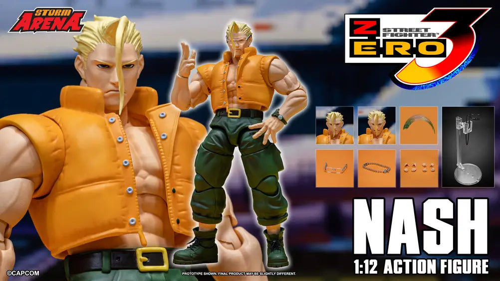 Street Fighter Alpha 3 Storm Arena Nash Action Figure