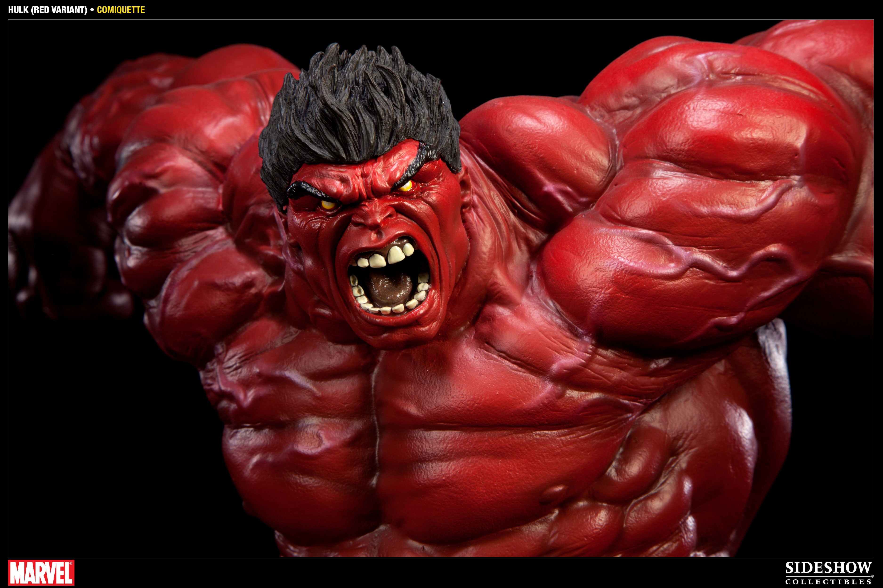 RED HULK Polystone Statue by Sideshow Collectibles