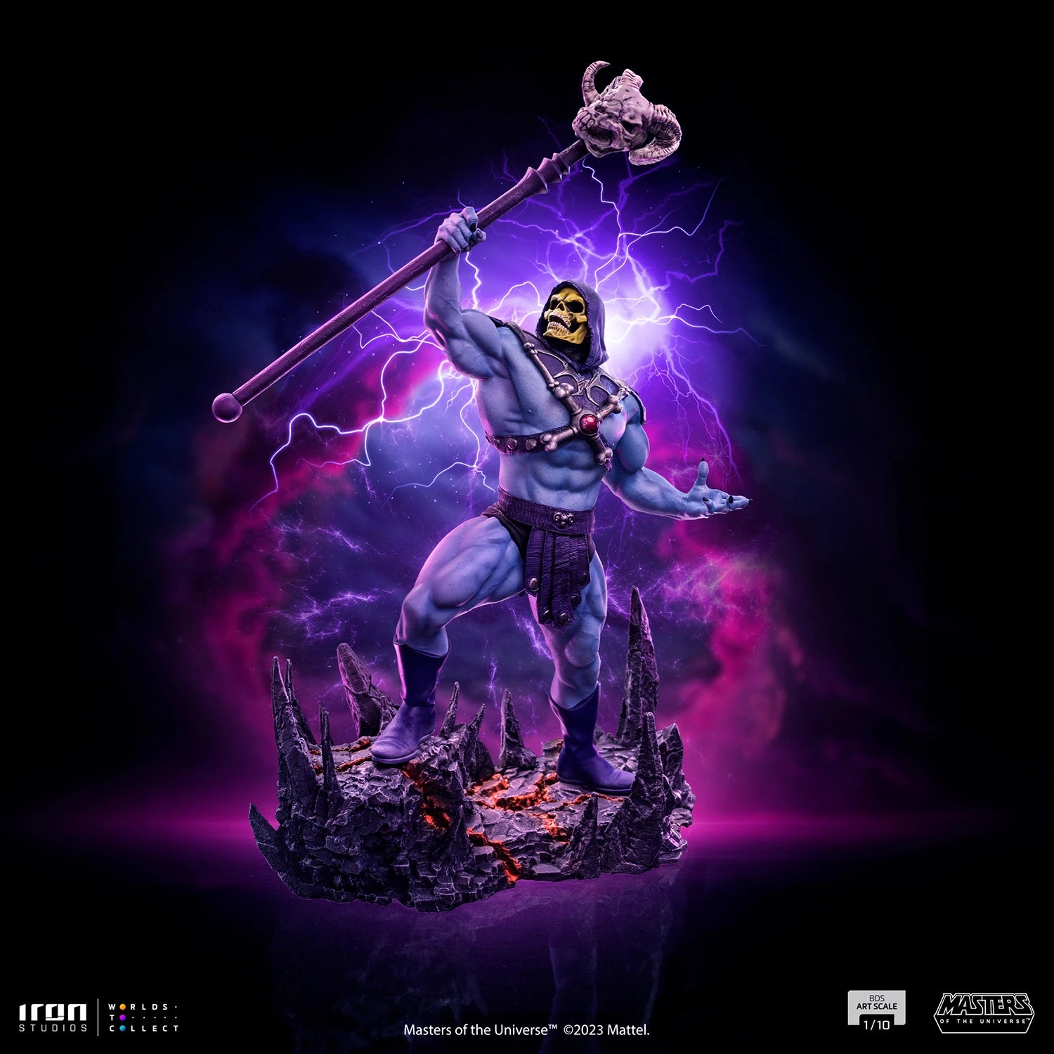 Skeletor Masters of the Universe Art Scale 1/10 Statue By Iron Studios