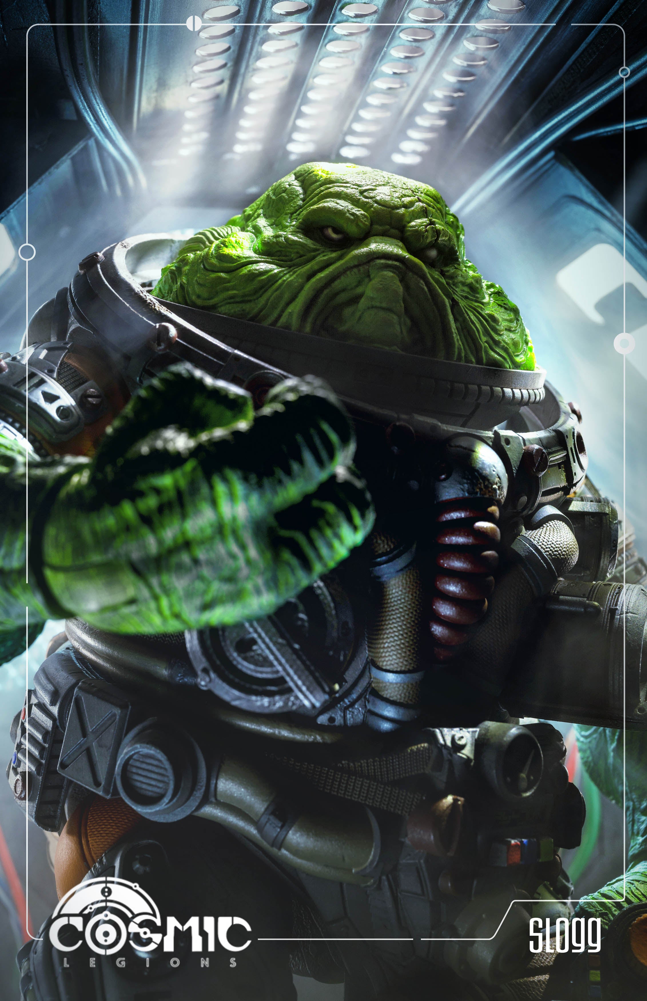 Cosmic Legions Hvalkatar: Book One Slogg Action Figure