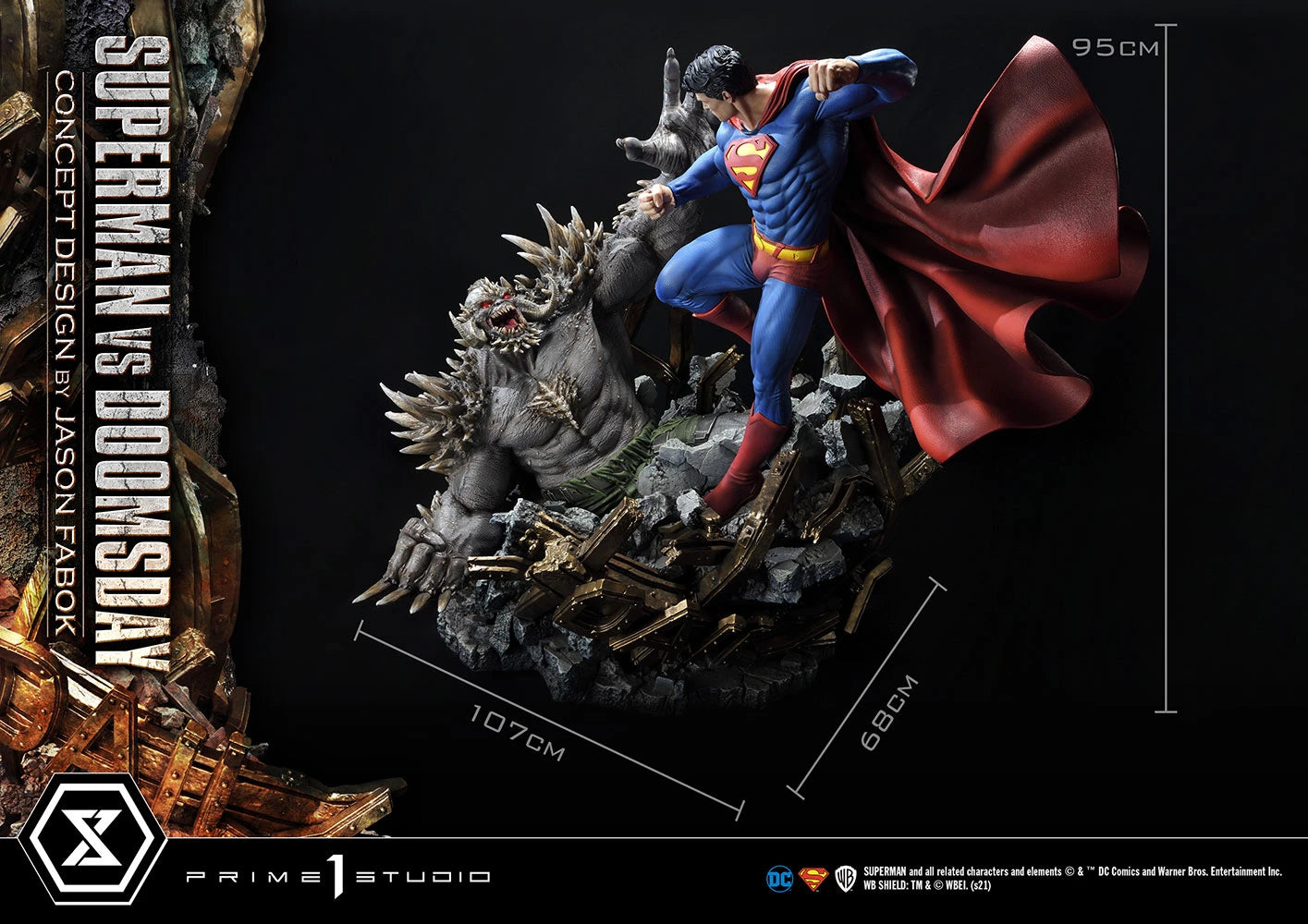 SUPERMAN VS DOOMSDAY Statue by Prime 1 Studio