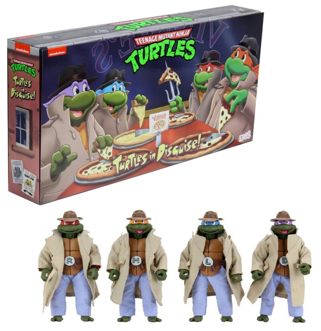 Teenage Mutant Ninja Turtles 7" Scale 4-Pack of Turtles in Disguise Action Figures By Neca