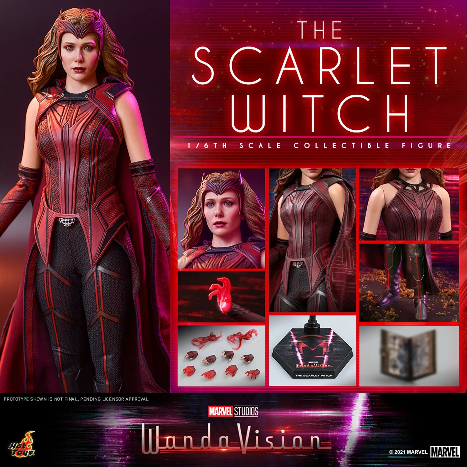THE SCARLET WITCH Sixth Scale Figure By Hot Toys
