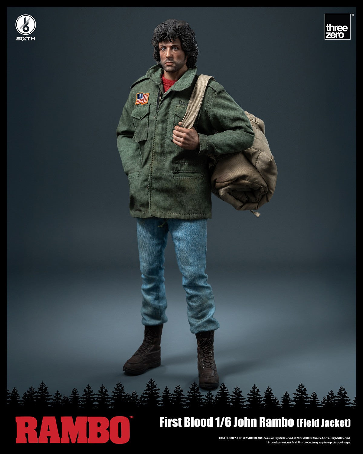 John Rambo (Field Jacket) 1/6 Figure by Threezero