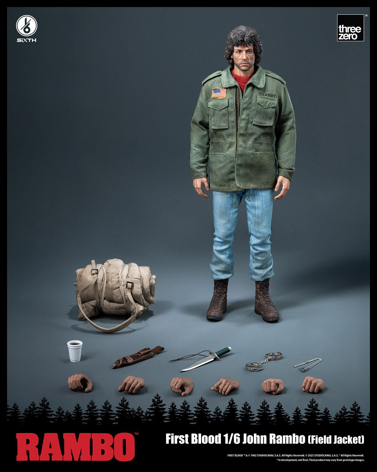 John Rambo (Field Jacket) 1/6 Figure by Threezero
