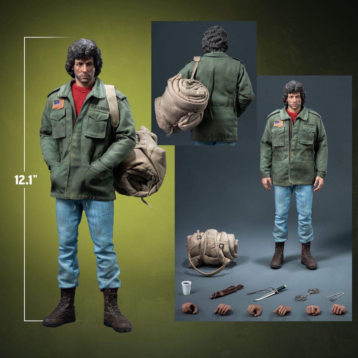 John Rambo (Field Jacket) 1/6 Figure by Threezero