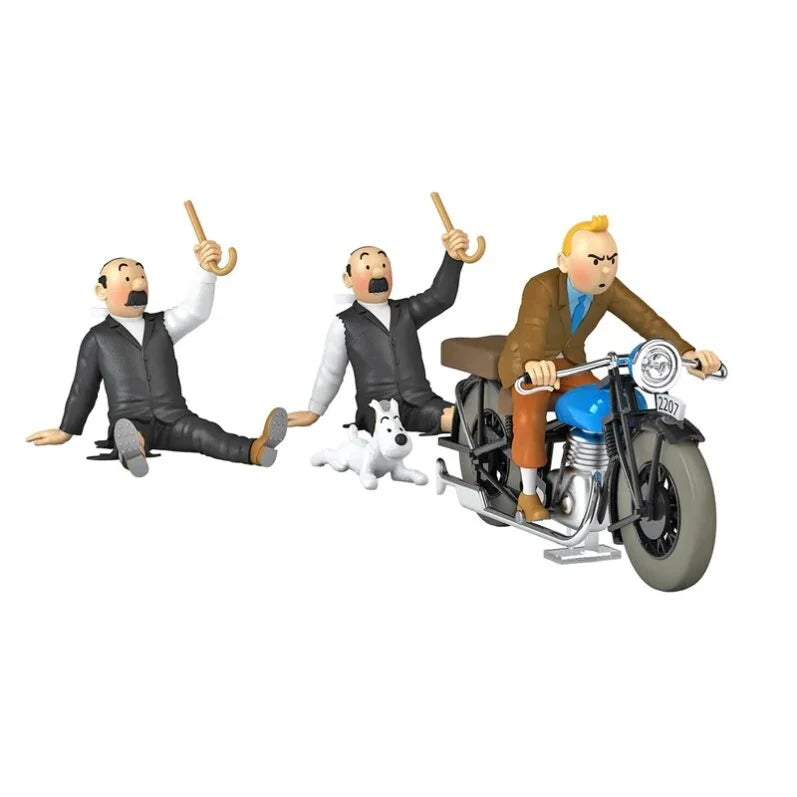 ADVENTURES OF TINTIN Tintin Car #70 1/24 Scale The Tintin Motorcycle