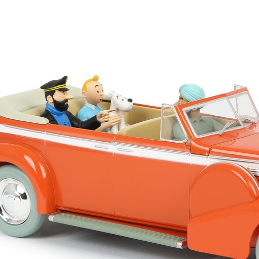 Tintin Car 1/24 Scale New Delhi Taxi Cadillac V8 Diecast Model