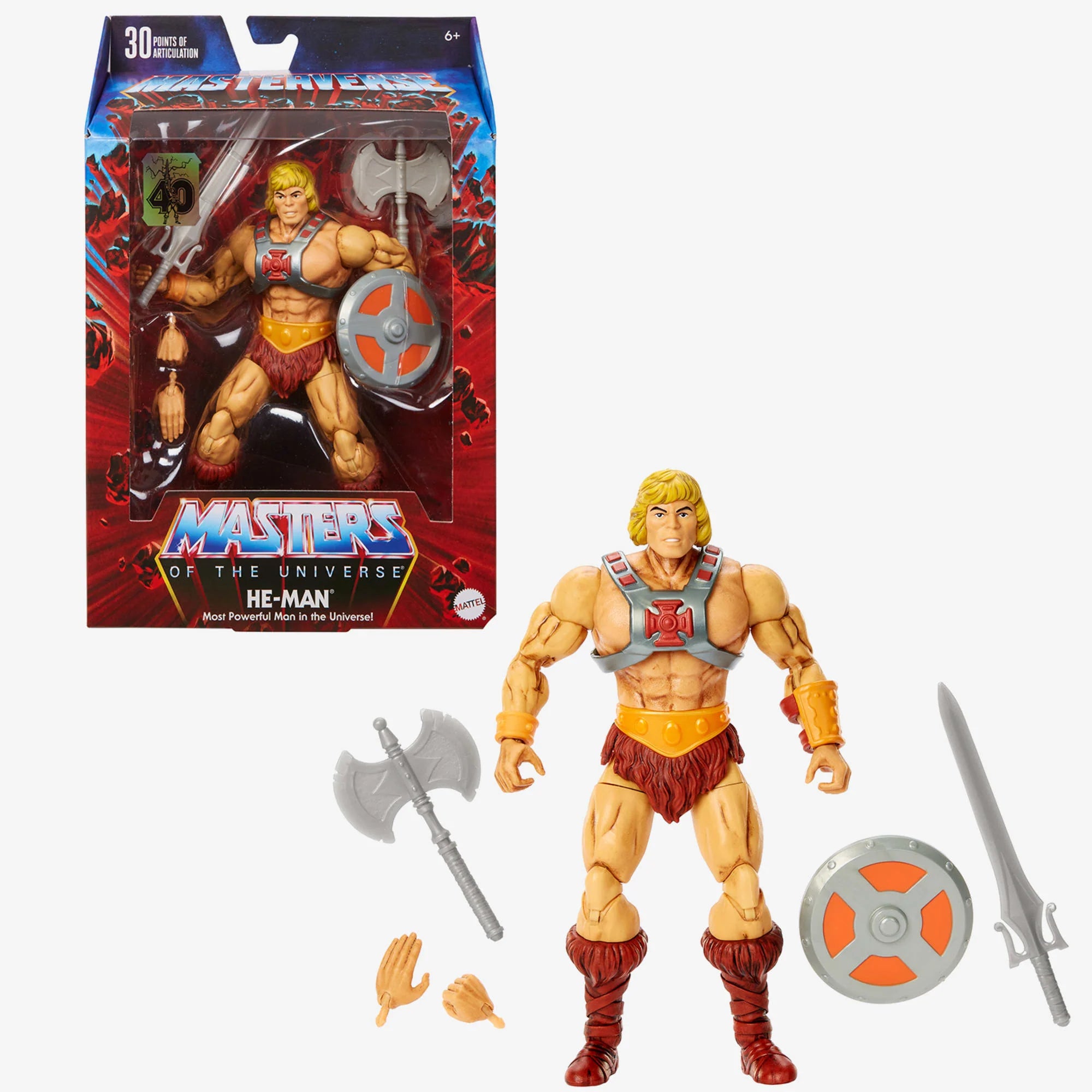 Masters of the Universe Masterverse He-Man 40th Anniversary Action Figure